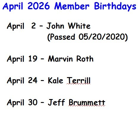 APRIL BIRTHDAYS