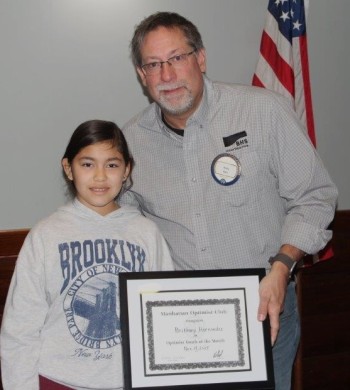 Brithany H. & President Kelly Karl