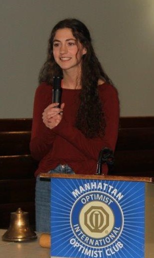 Caris Goering, Optimist's Manhattan High School Student of the Month