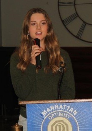 Mary Brighton, Optimist's Manhattan High School Student of the Month
